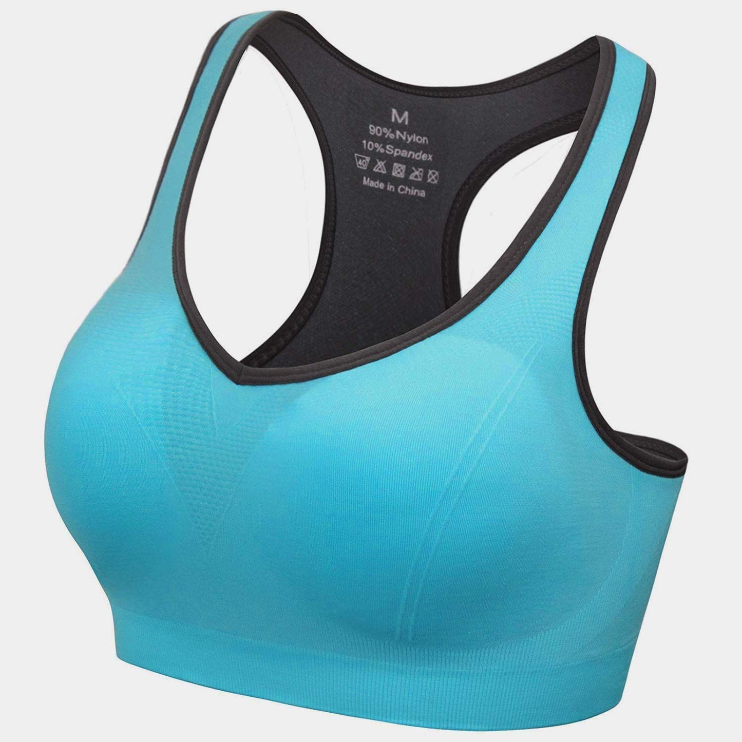 Women’s Stylish Racerback Athletic Sports Bra | Padded Seamless High