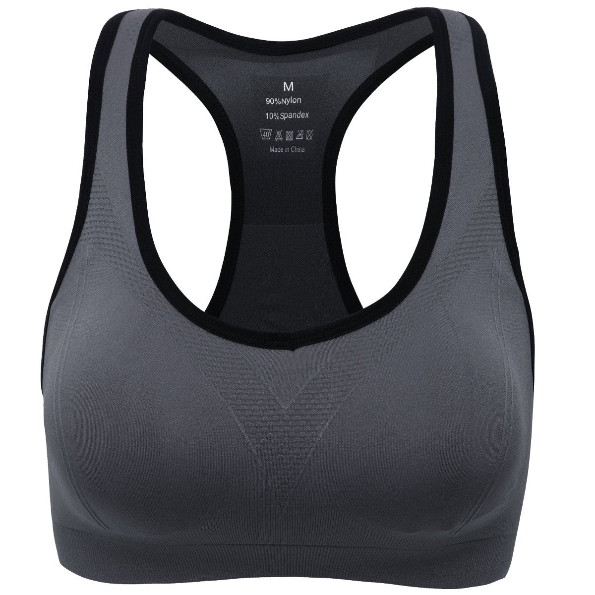 Women’s Stylish Racerback Athletic Sports Bra | Padded Seamless High