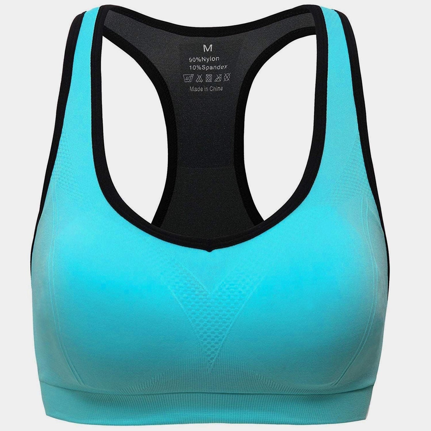 Women’s Stylish Racerback Athletic Sports Bra | Padded Seamless High